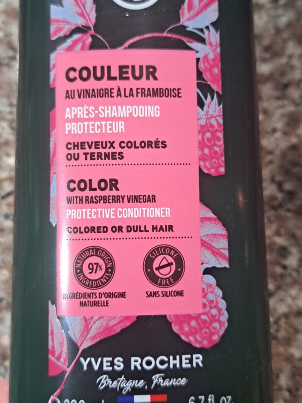 YVES ROCHER PROTECTIVE CONDITIONER WITH RASPBERRY VINEGAR